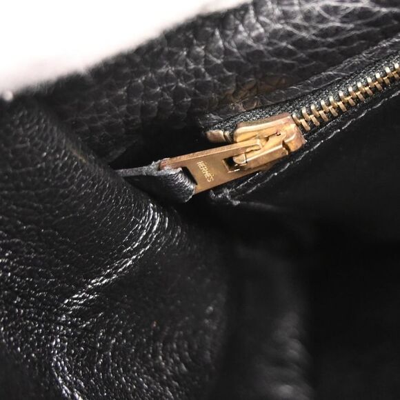 Hermes Kelly Handbag Black Togo With Gold Hardware Black Leather Handbag - Picture 5 of 10